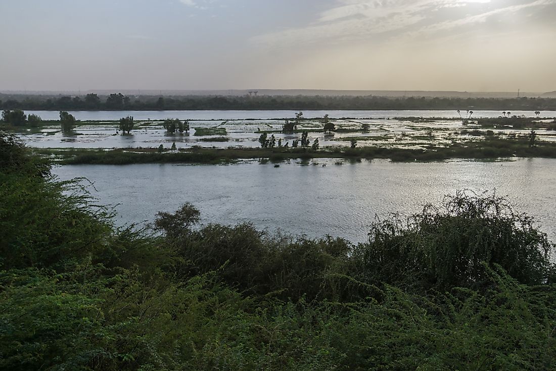 The Niger River near Niger's capital city of Niamey. 
