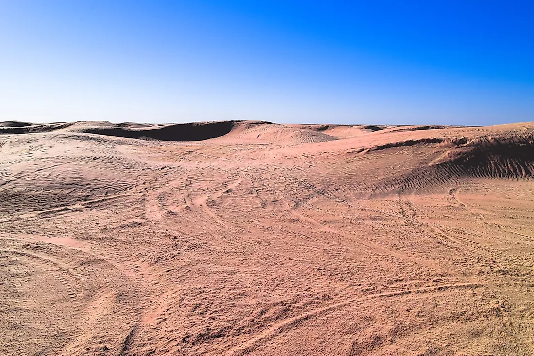 The Tibesti Mountains are located in the Sahara Desert.