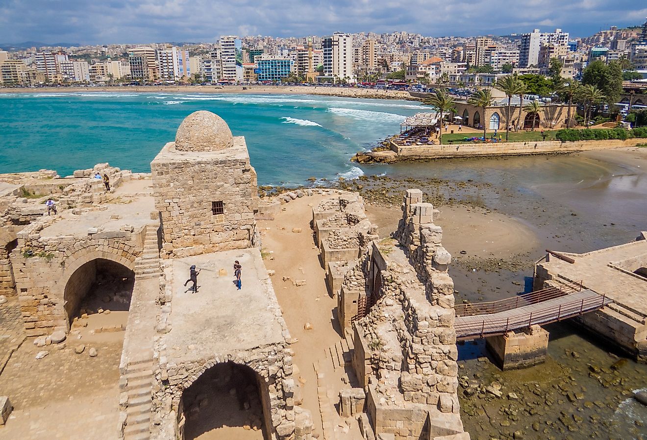 Sidon Sea Castle, built by the Crusaders as a fortress of the holy land, Sidon, Lebanon. Image credit Diego Fiore via Shutterstock
