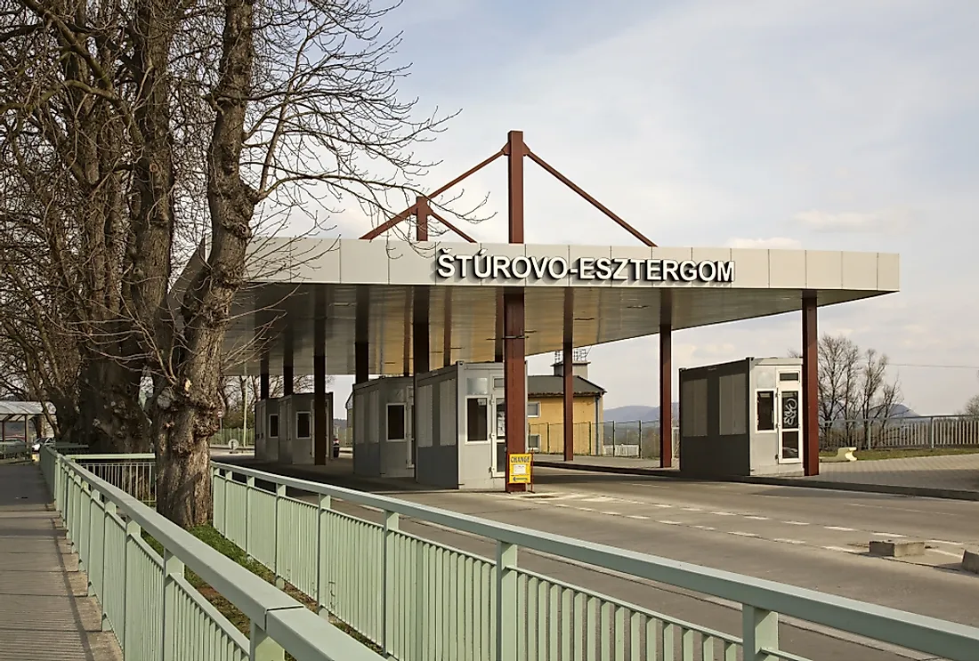 The border between Slovakia and Hungary. Editorial credit: Shevchenko Andrey / Shutterstock.com.