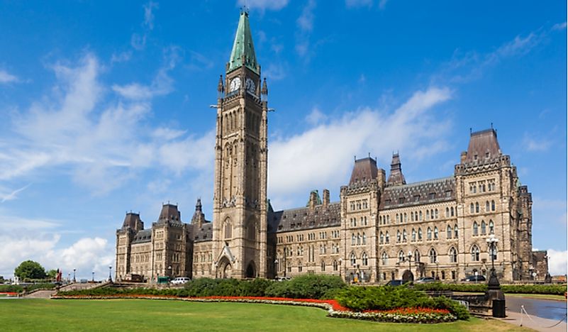 Parliament Hill is the home of the Canadian government. 