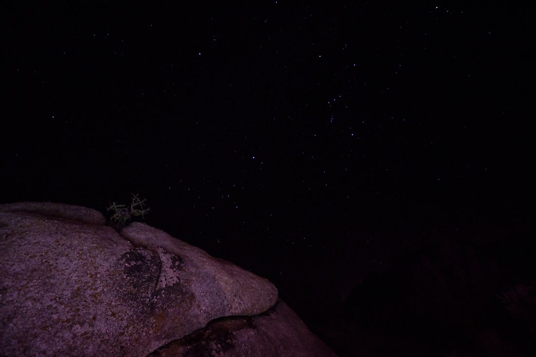 The night sky over the Mojave Night Preserve. 