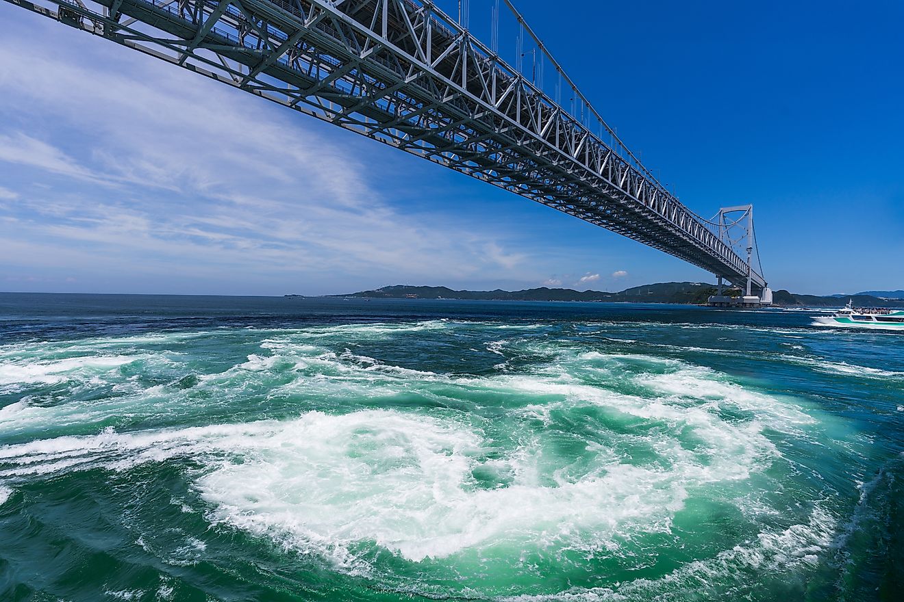 Naruto Whirlpools in the Naruto Strait, Japan