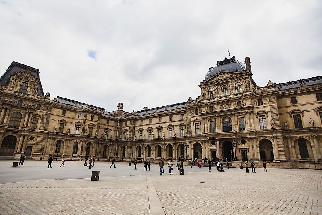 The Louvre Museum in Paris. 