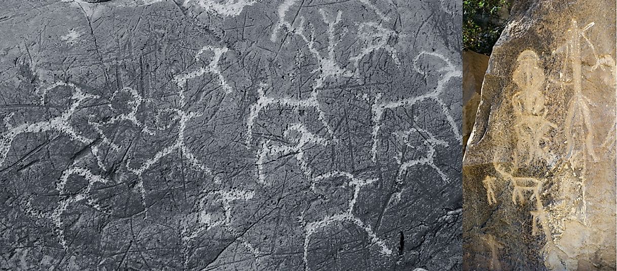 Cave paintings and rock art are often seen as evidence of increased human cognition during the Upper Paleolithic period.
