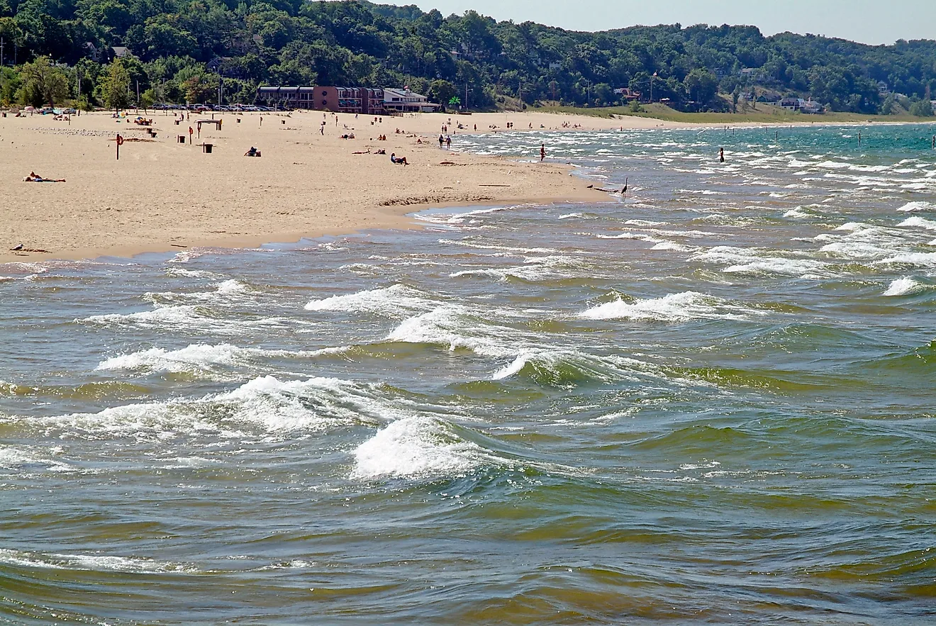 Grand Haven State Park on Lake Michigan