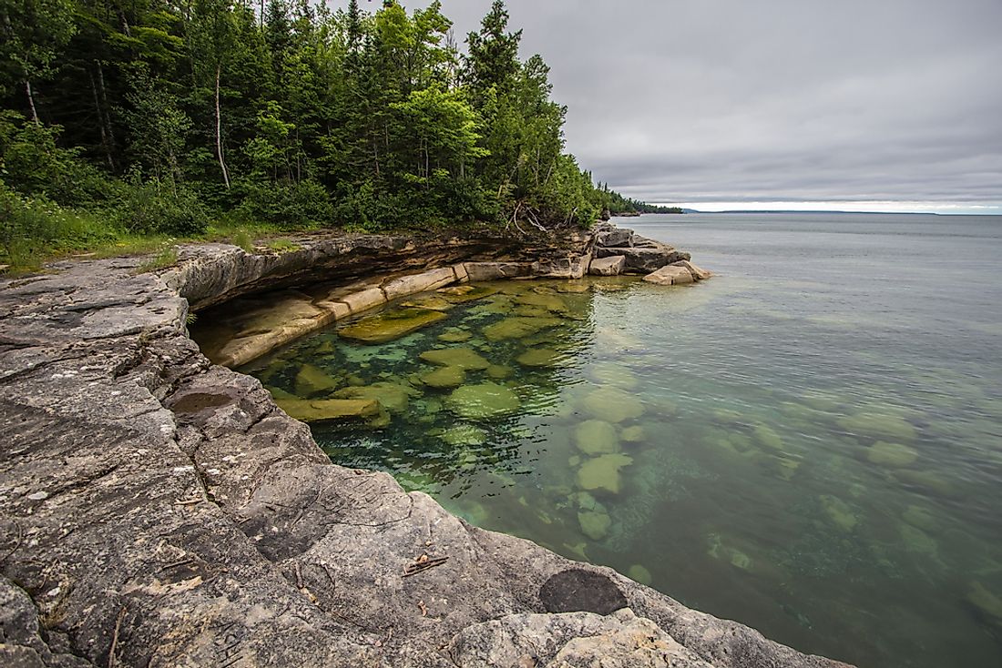 The Great Lakes are a example of glacial lakes. 