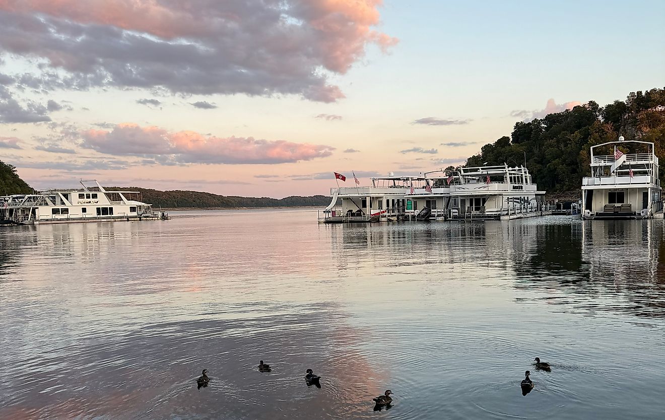 Aerial photo of Kuttawa Kentucky, USA.