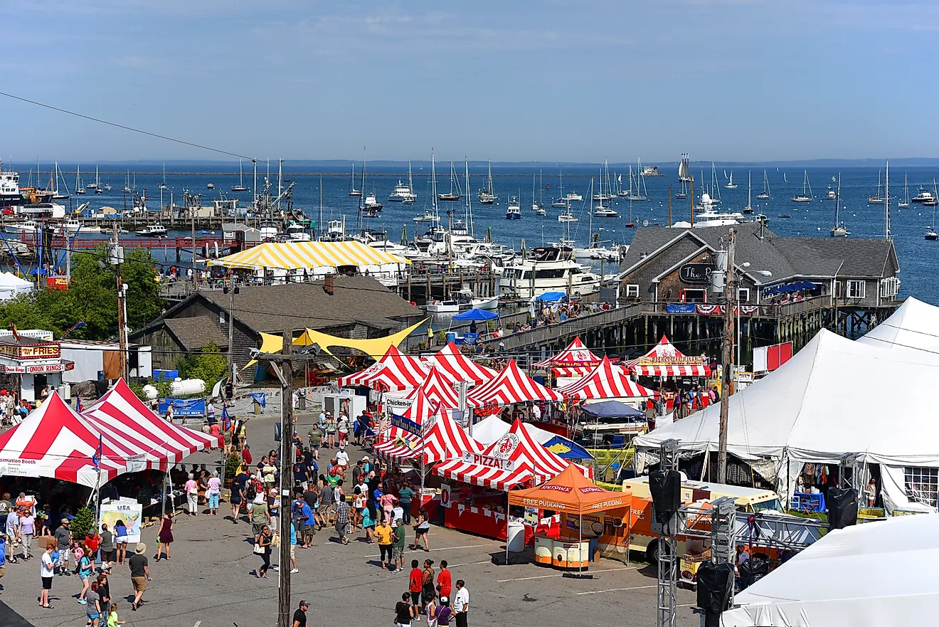 Rockland Lobster Festival in summer in Rockland, Maine. Image credit: Wangkun Jia / Shutterstock.com.