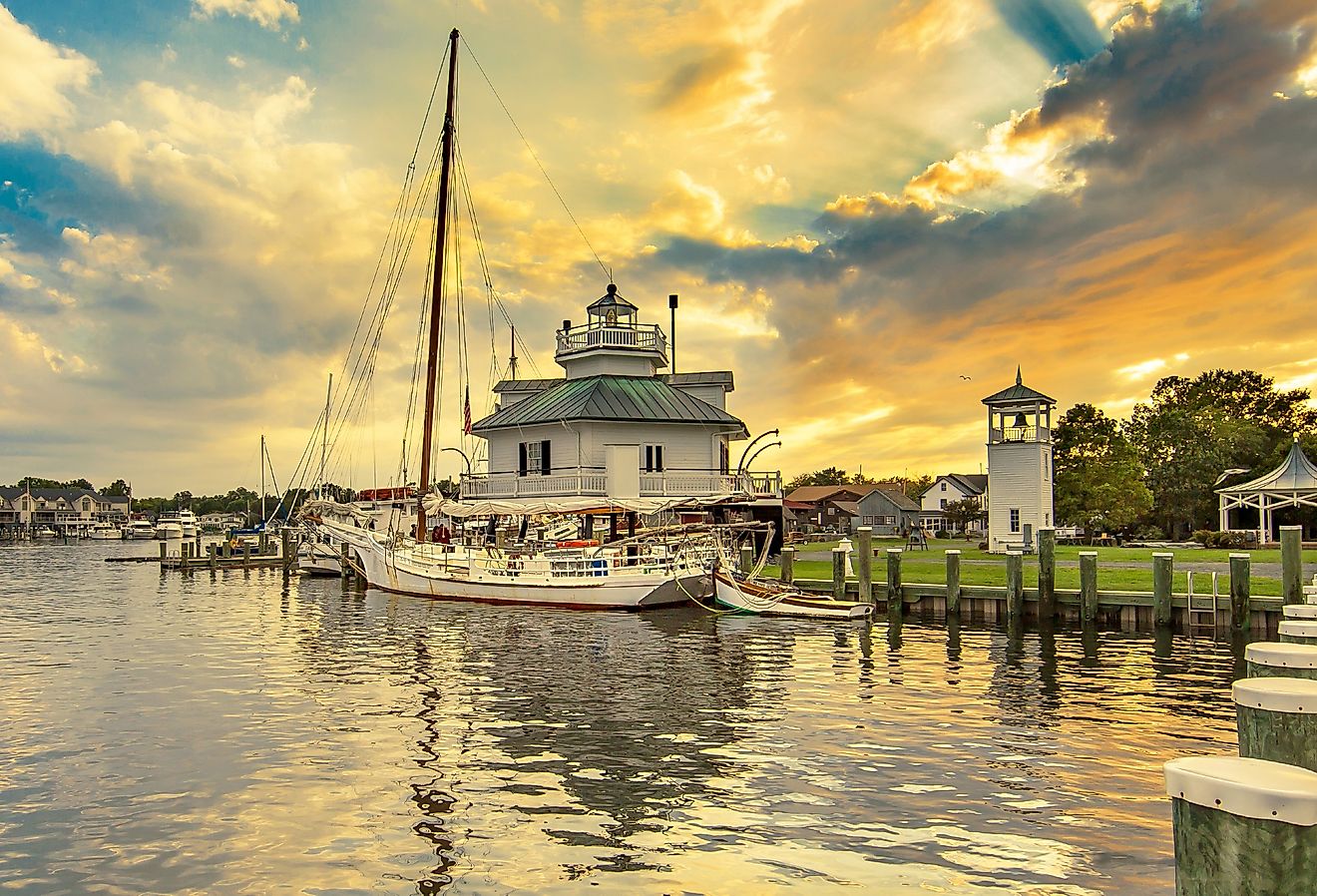 Lighthouse at St Michael's, Maryland.