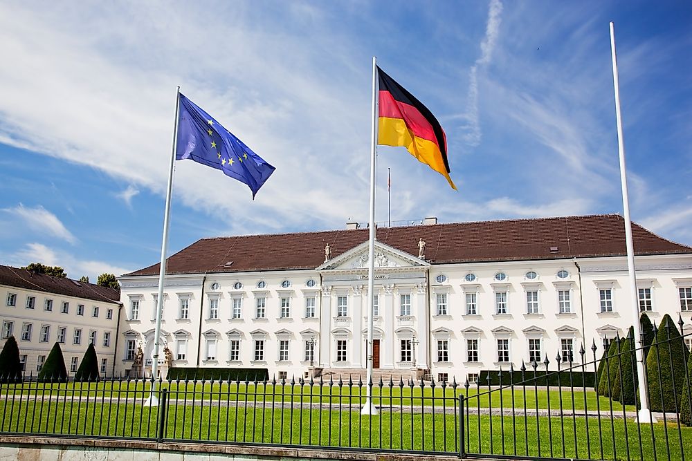 The Schloss Bellevue in Berlin. 