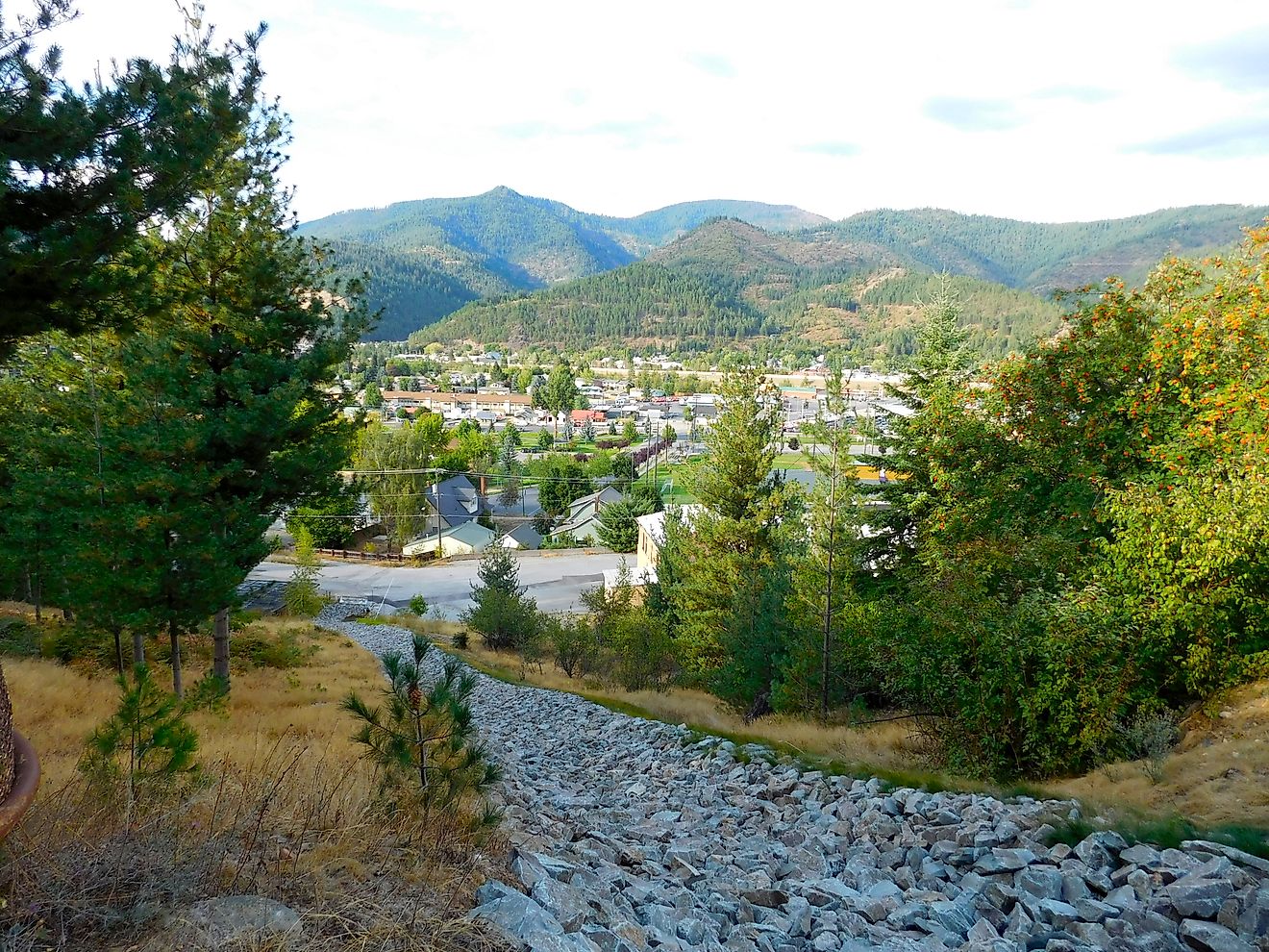 The scenic town of Kellogg, Idaho.