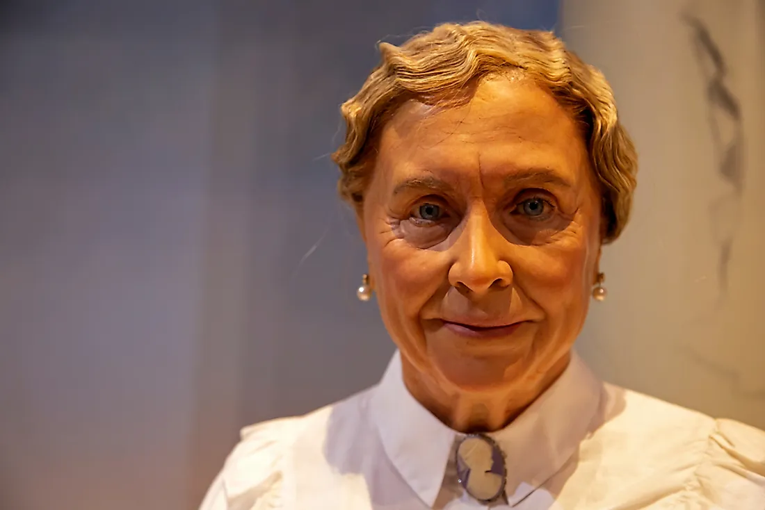 Wax figure of Helen Keller. Editorial credit: spatuletail / Shutterstock.com