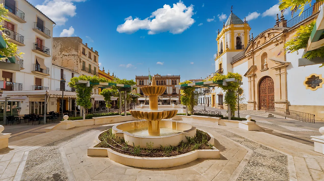 Plaza del Socorro in the southern Spanish city of Ronda, Andalucia. Credit: Gareth L Evans / Shutterstock
