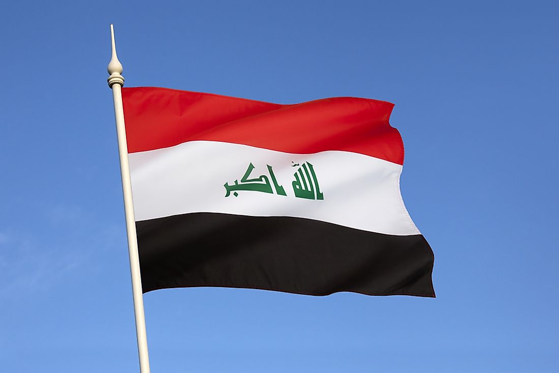 The official flag of Iraq. 