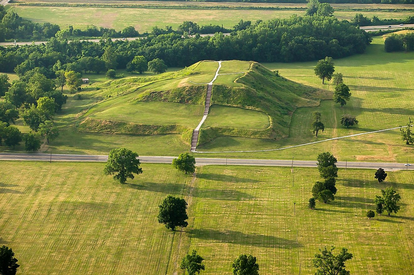 The Cahokia Mounds State Historic Site in Collinsville, Illinois. Stock.Adobe.com