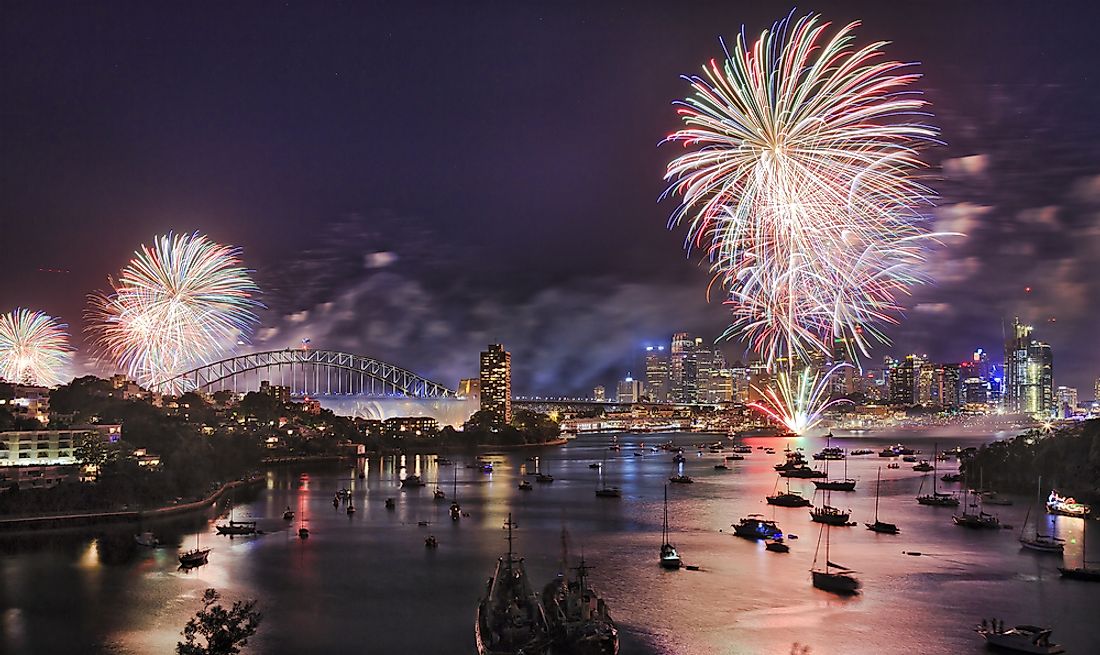 New Years Eve celebrations in Sydney, Australia. 