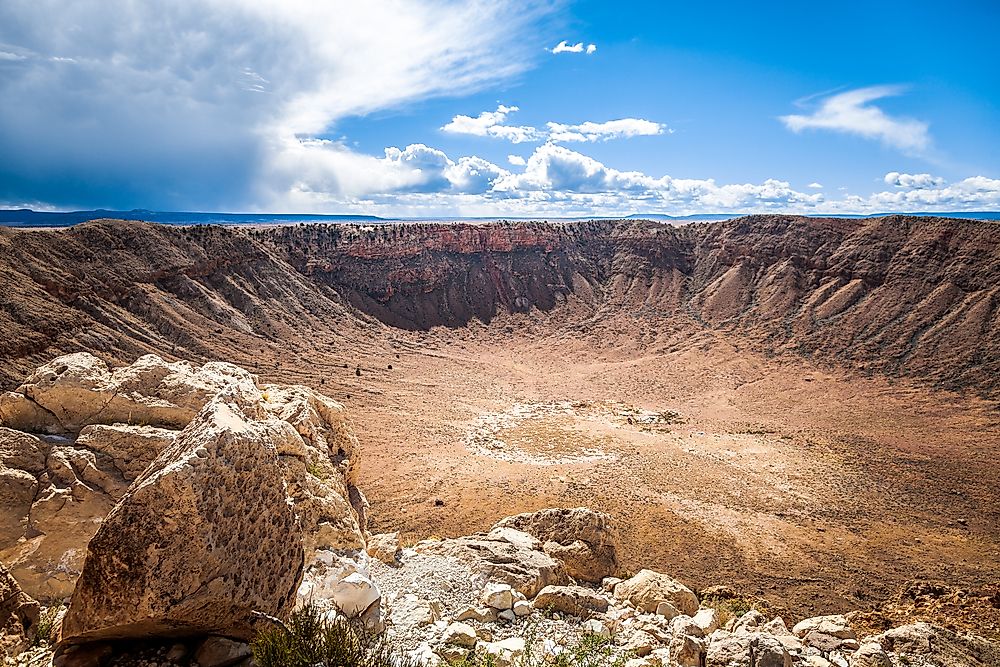 The Barringer Meteor Crater was formed about 50,000 years ago.