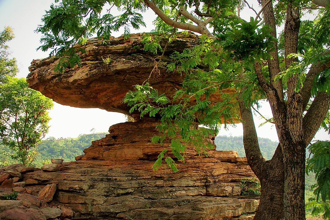 Umbrella Rock, Ghana. 