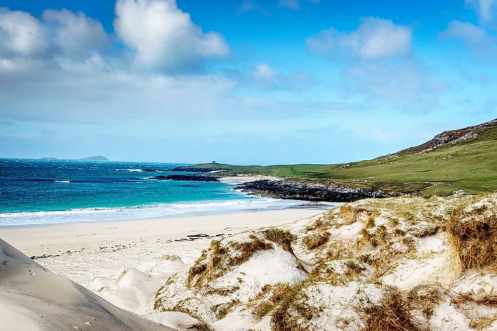 The shore of the Isle of Lewis and Harris. 