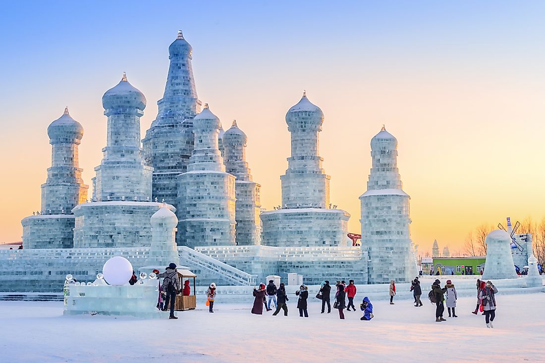 Editorial credit: aphotostory / Shutterstock.com. Harbin, China is home the world's largest ice and snow festival. 