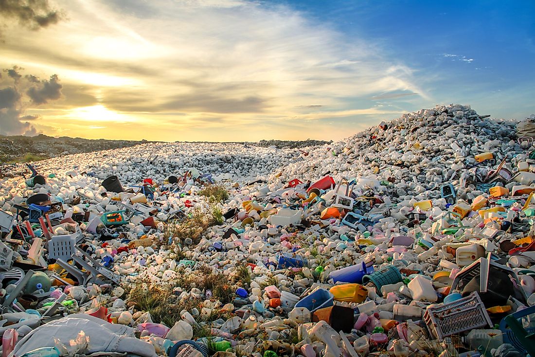 In landfills across the world, such as this one in the Maldives in the southern Indian Ocean, plastic bags have become a symbol of frivolous waste production. Photo credit: shutterstock.