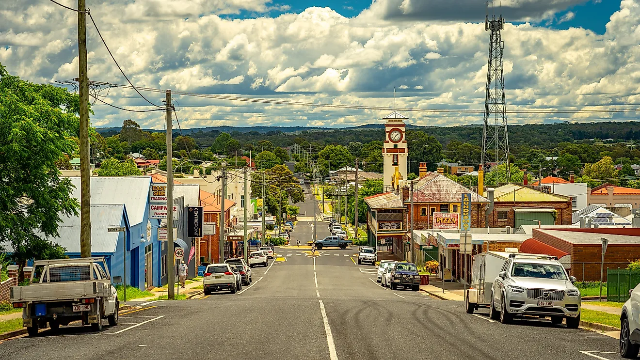 Downtown Stanthorpe, Queensland, Australia.