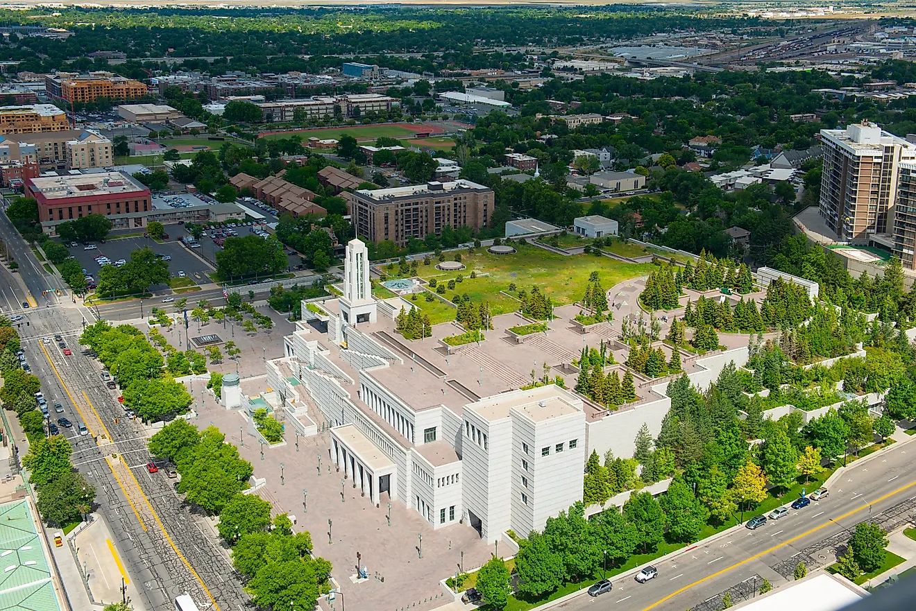 Salt Lake Utah Temple, the church of Jesus Christ of Latter Day Saints Conference Center. 