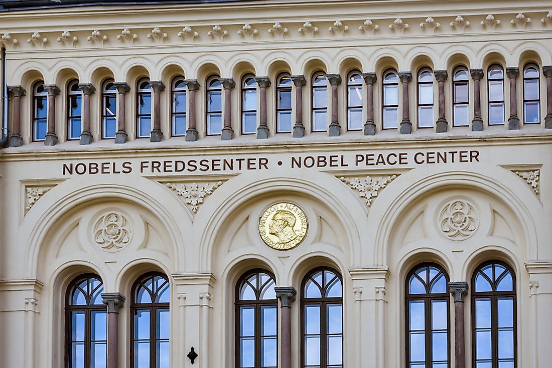 The Nobel Peace Center in Oslo, Norway.  Editorial credit: jejim / Shutterstock.com
