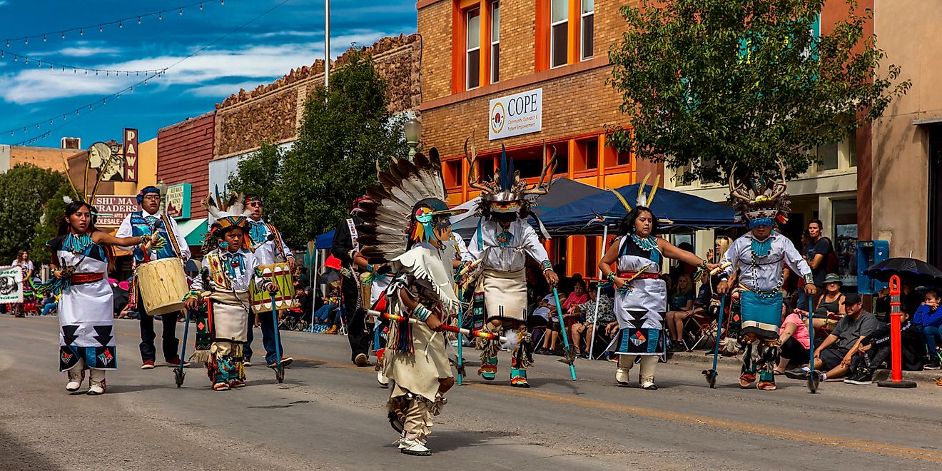 Gallup Inter-tribal Indian Ceremonial in Gallup, New Mexico. Editorial credit: Joseph Sohm / Shutterstock.com.