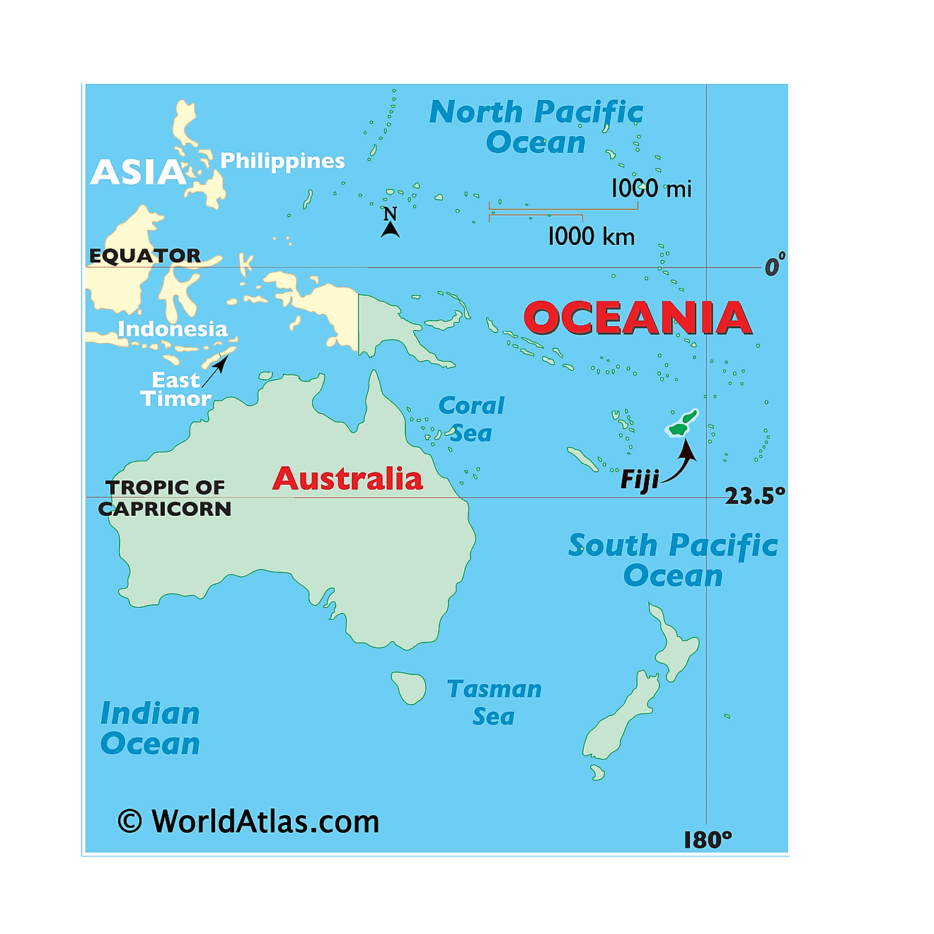 Mapa que muestra la ubicación de Fiyi en el mundo.
