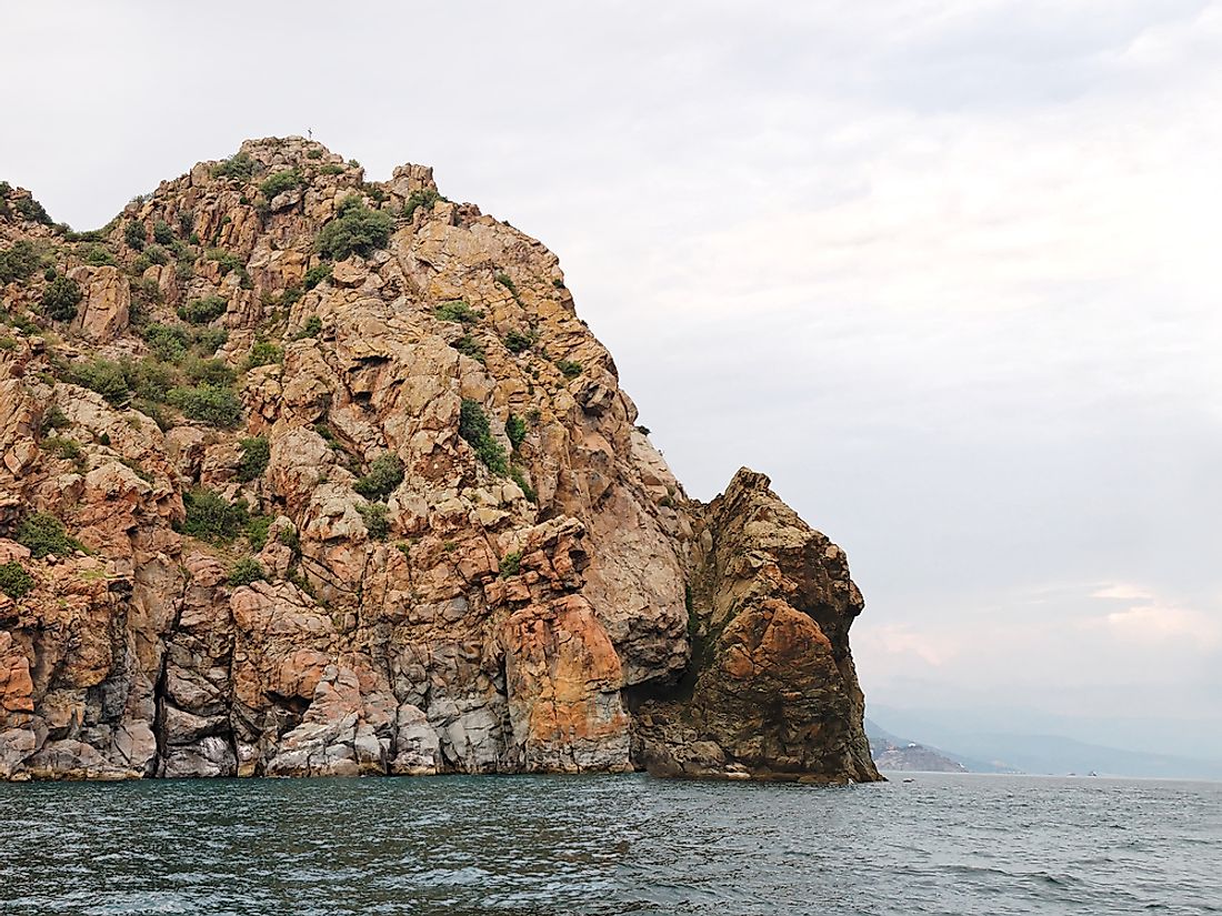 A laccolith in Yalta, Crimea.