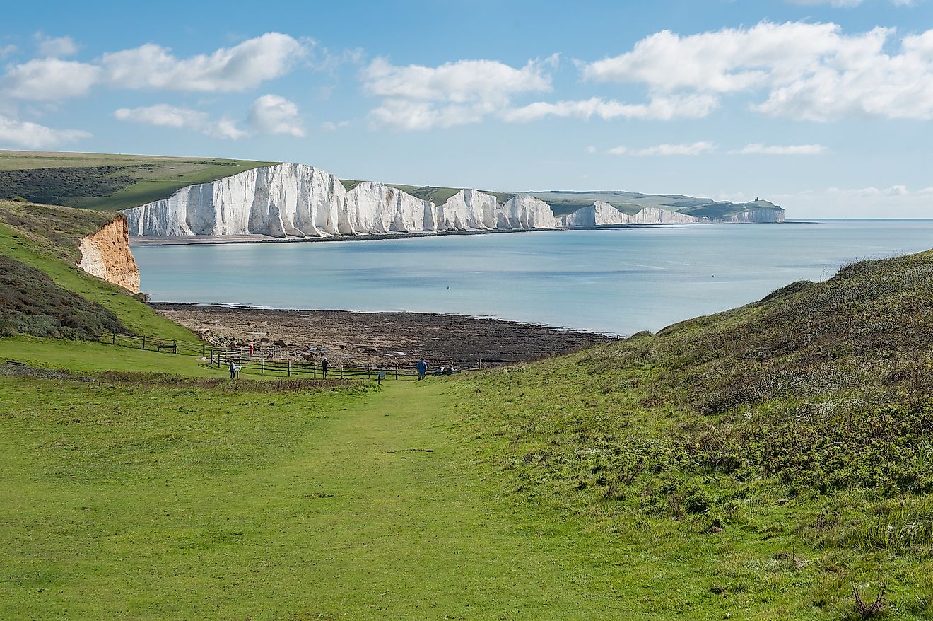 Seven Sisters National park, white cliffs, East Sussex, England. Image credit: GlennV/Shutterstock.com