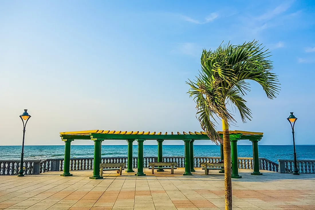 The waterfront of Bata, Equatorial Guinea. 