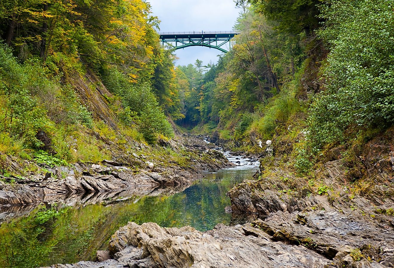 The Quechee Gorge Bridge in Vermont.