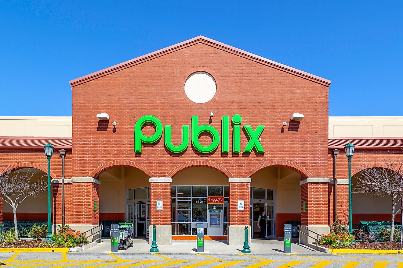 Publix is one of the largest private companies in the country. Editorial credit: JHVEPhoto / Shutterstock.com.