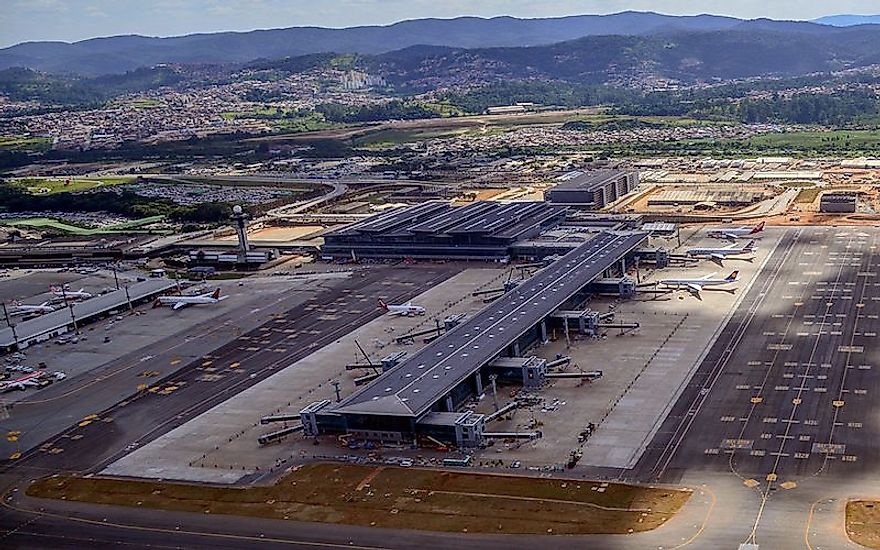Guarulhos International Airport, Brazil's busiest airport.