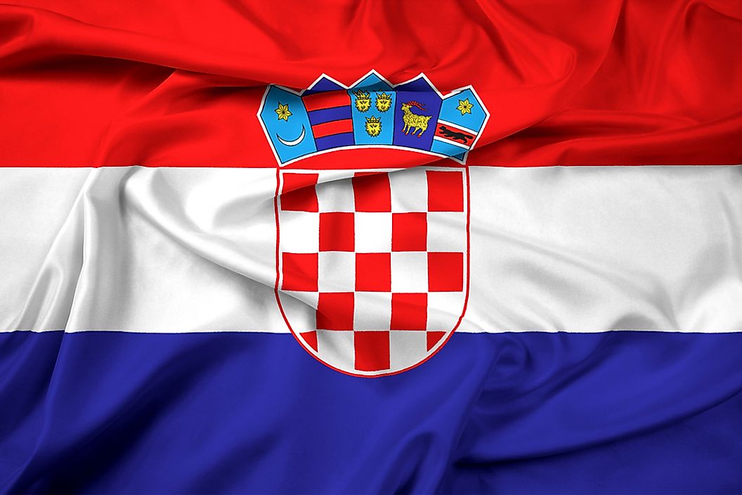 The flag of Croatia.