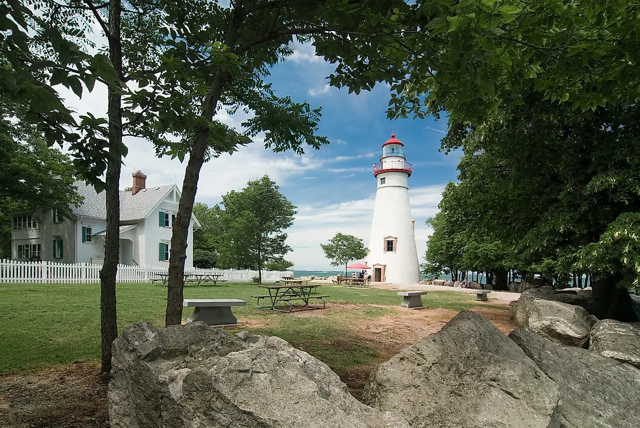 Marblehead Lighthouse. Located on the shores of Ohio's Lake Erie.