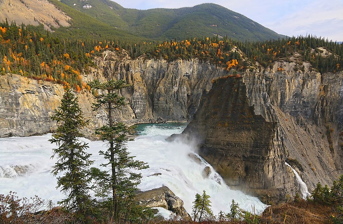 Nahanni National Park Reserve in the Northwest Territories of Canada is the country's second-largest national park. 