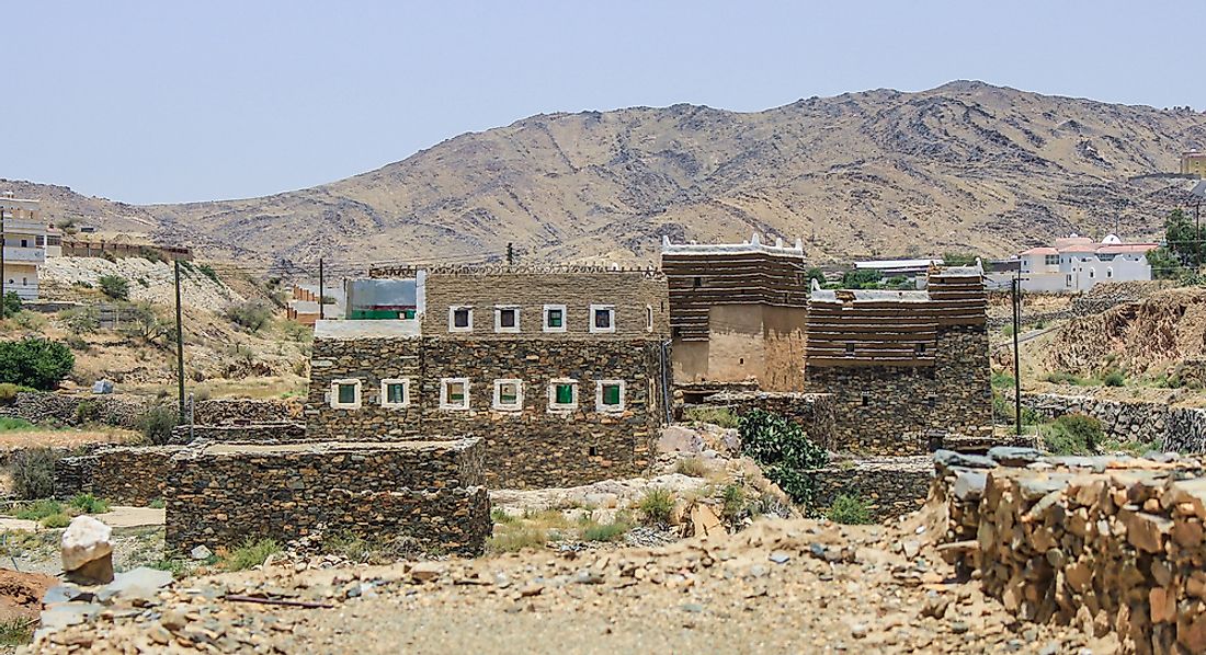 Border between Saudi Arabia and Yemen. 