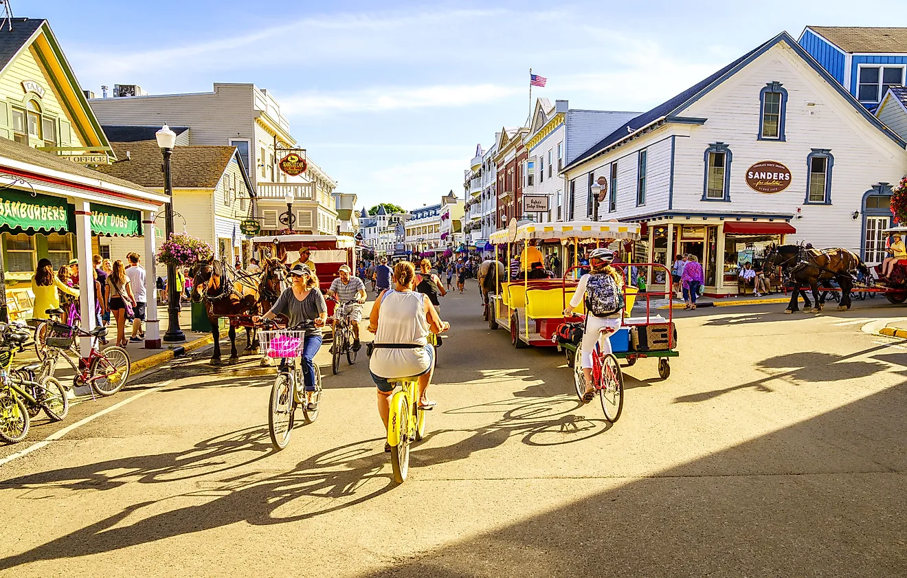 Downtown Mackinac Island, Michigan. Image credit: Alexey Stiop / Shutterstock.com