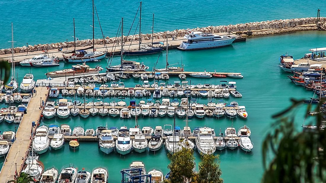 Boats in Tunisia. Editorial credit: Toniki / Shutterstock.com. 