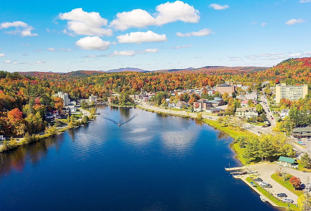 Fall in Saranac Lake, New York.