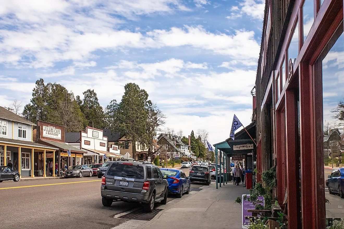 Street scene in historic old town Julian, California. Editorial credit: littlenySTOCK / Shutterstock.com 
