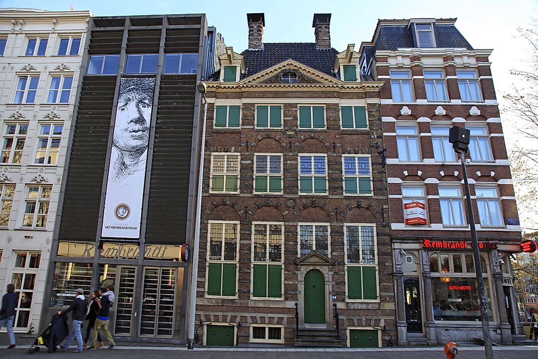 Editorial credit: InnaFelker / Shutterstock.com. The Rembrandt House Museum is seen here in Amsterdam, the Netherlands.