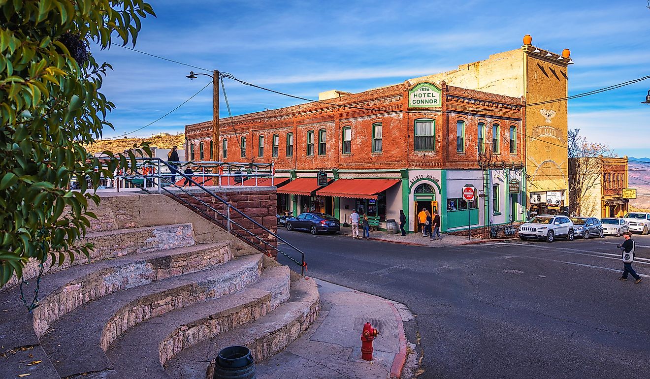 Historic Connor Hotel on the Main Street of Jerome, Arizona. Image credit: Nick Fox / Shutterstock.com.