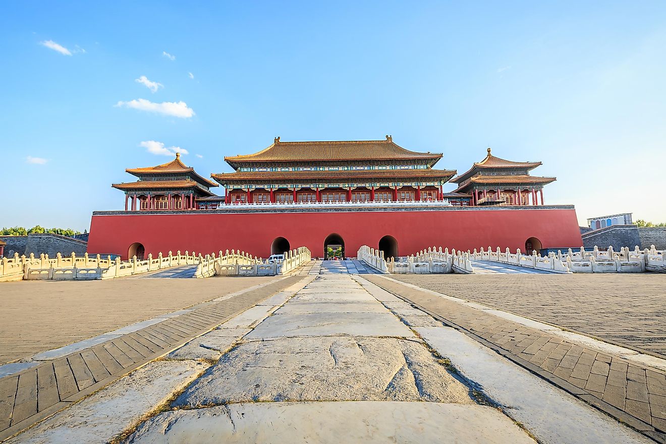 The Forbidden City in Beijing, China, is the world's most visited World Heritage Site. 