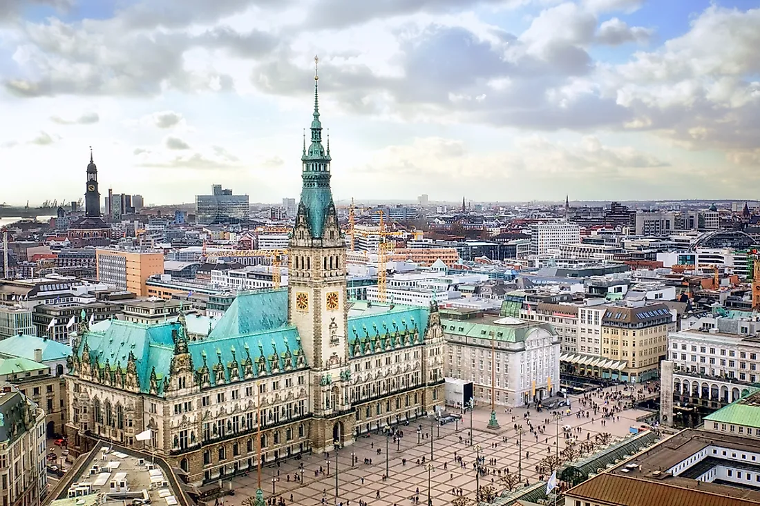 Hamburg is one of the richest German states by GDP.