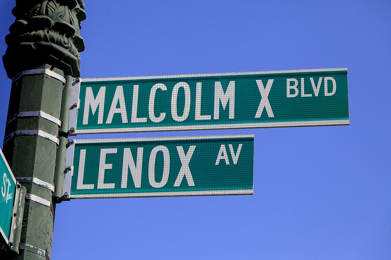 A place with a street sign named after Malcolm X.